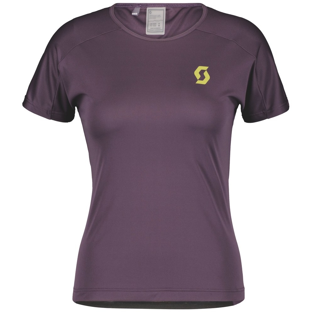 Picture of SCOTT Endurance 10 Short Sleeve T-Shirt Women - dark purple/mud green