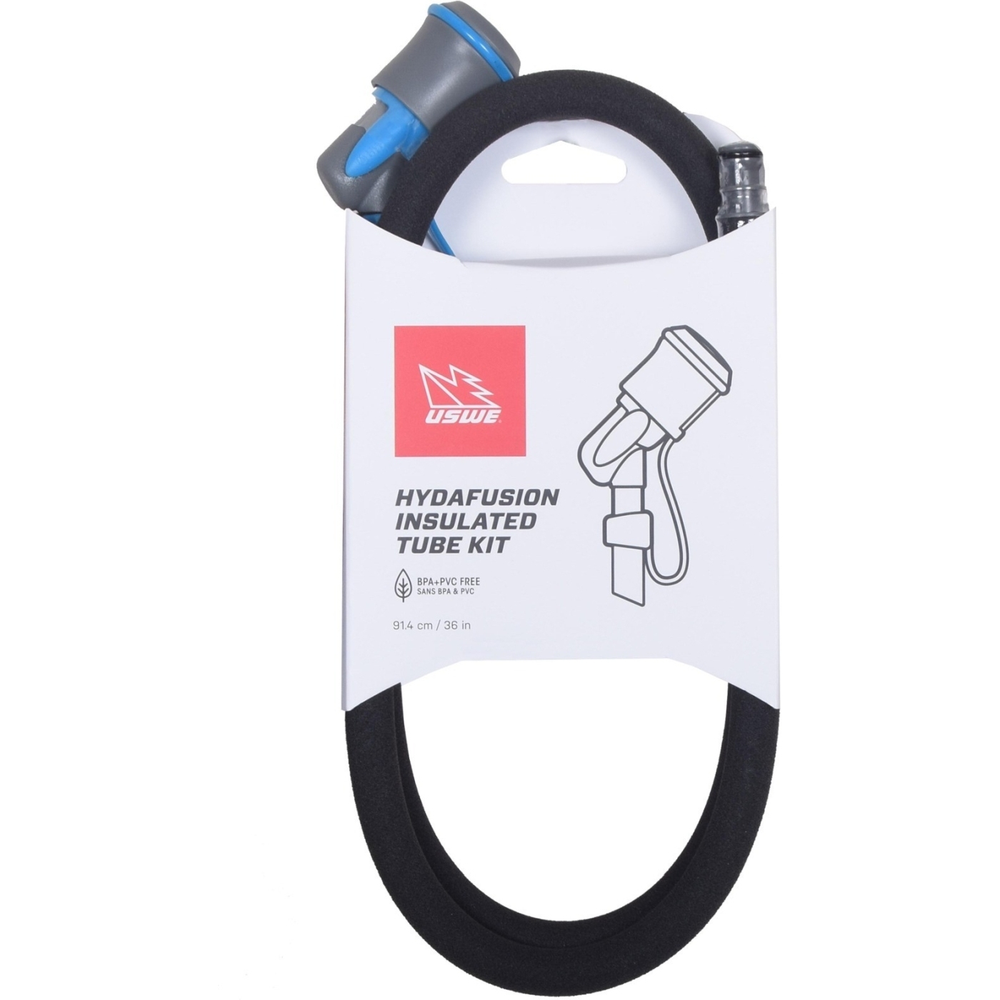 Productfoto van USWE Hydrafusion Insulated Tube Kit Reserve Slang - zwart