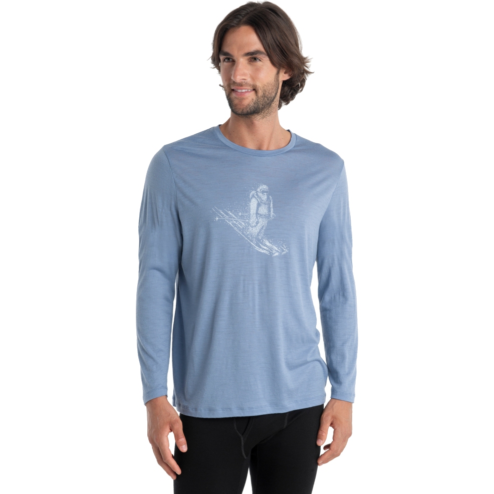 Image de Icebreaker T-Shirt Manches Longues Homme - Tech Lite II Skiing Yeti - Kyanite