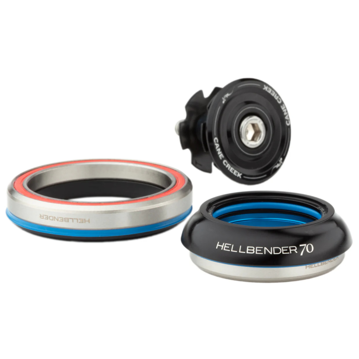 Produktbild von Cane Creek Hellbender 70 Mid-Range Steuersatz - Tapered - IS42/28.6 | IS52/40 - schwarz