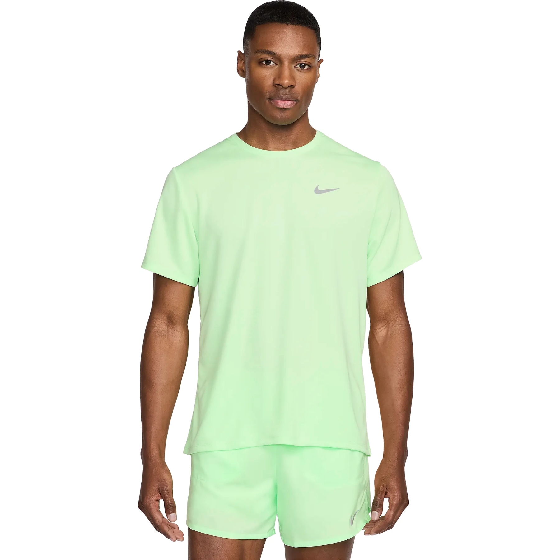 Productfoto van Nike Dri-FIT UV Miler Hardloopshirt Heren - vapor green/reflective silver DV9315-376