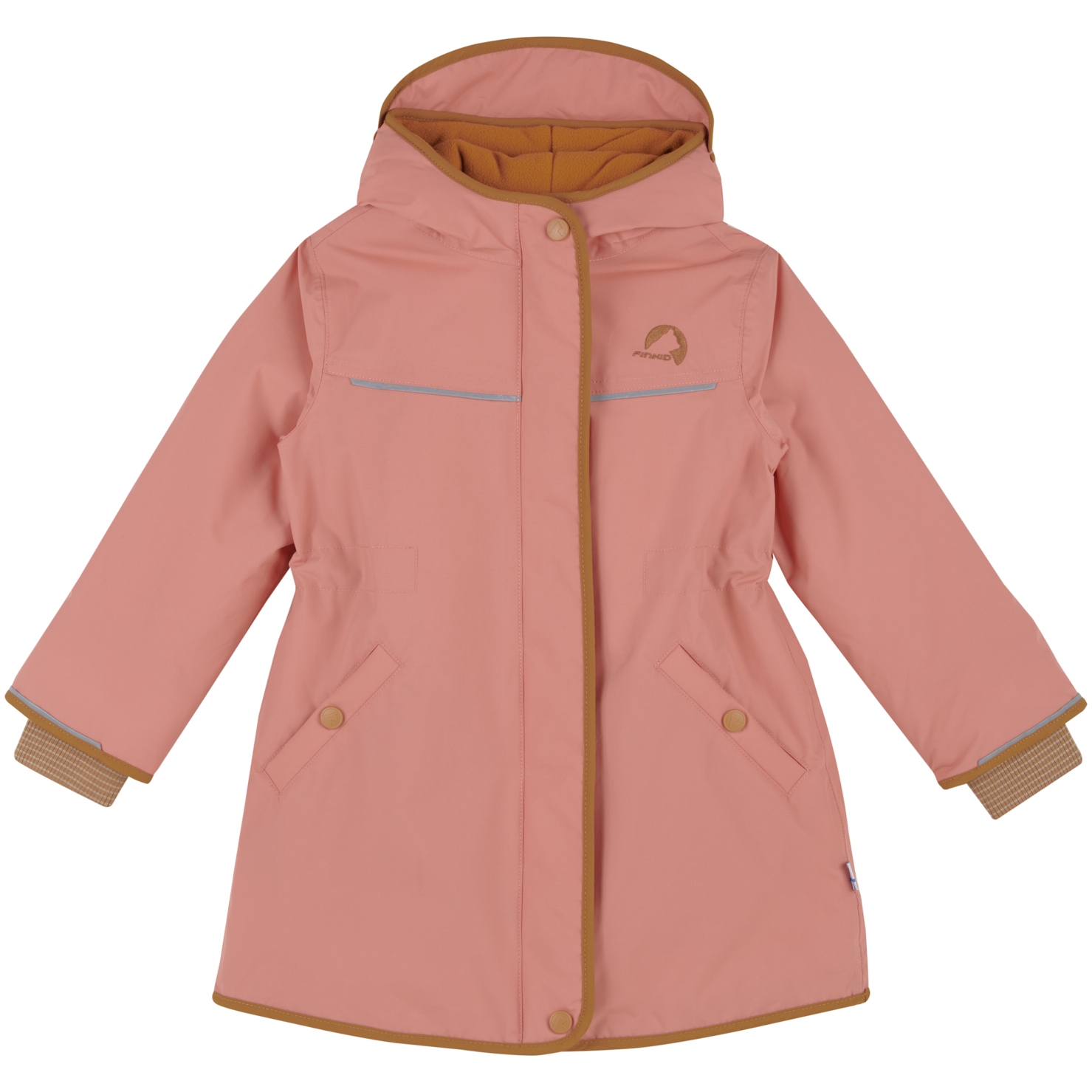 Picture of Finkid MILLA Winter Coat Girls - terra cotta/almond