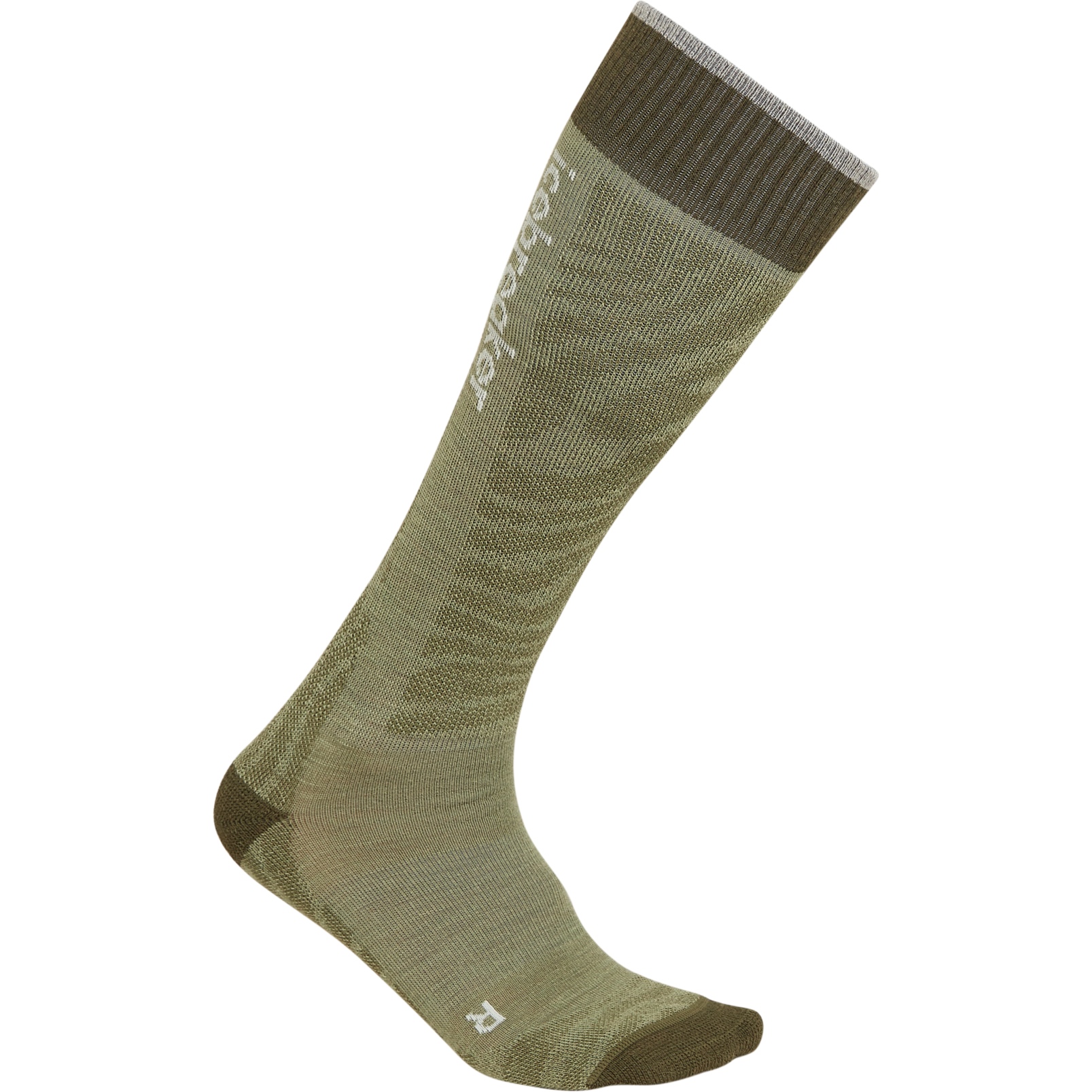Imagen de Icebreaker Calcetines Altos Mujer - Merino Ski+ Light Mountain Contour - Lichen/Loden/Ether