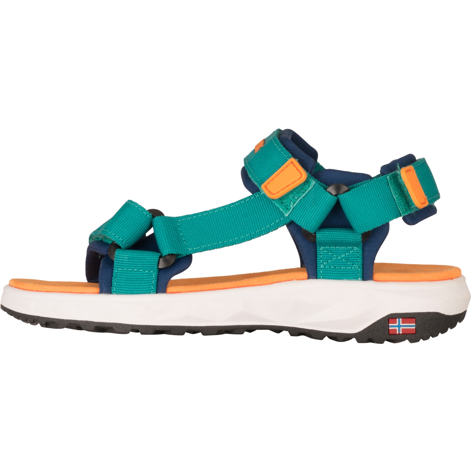 Produktbild von Trollkids Lysefjord Sandalen Kinder - Sea Green/Madeira Blue/Sahara Sunset