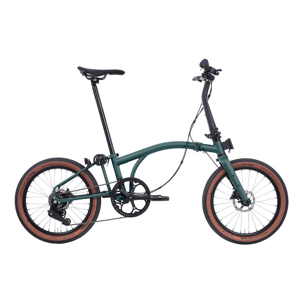 Foto de Brompton G Line - 8-Speed - Medium Bar - Extended Seatpost - 20&quot; Bicicleta Plegable - 2025 - forest green