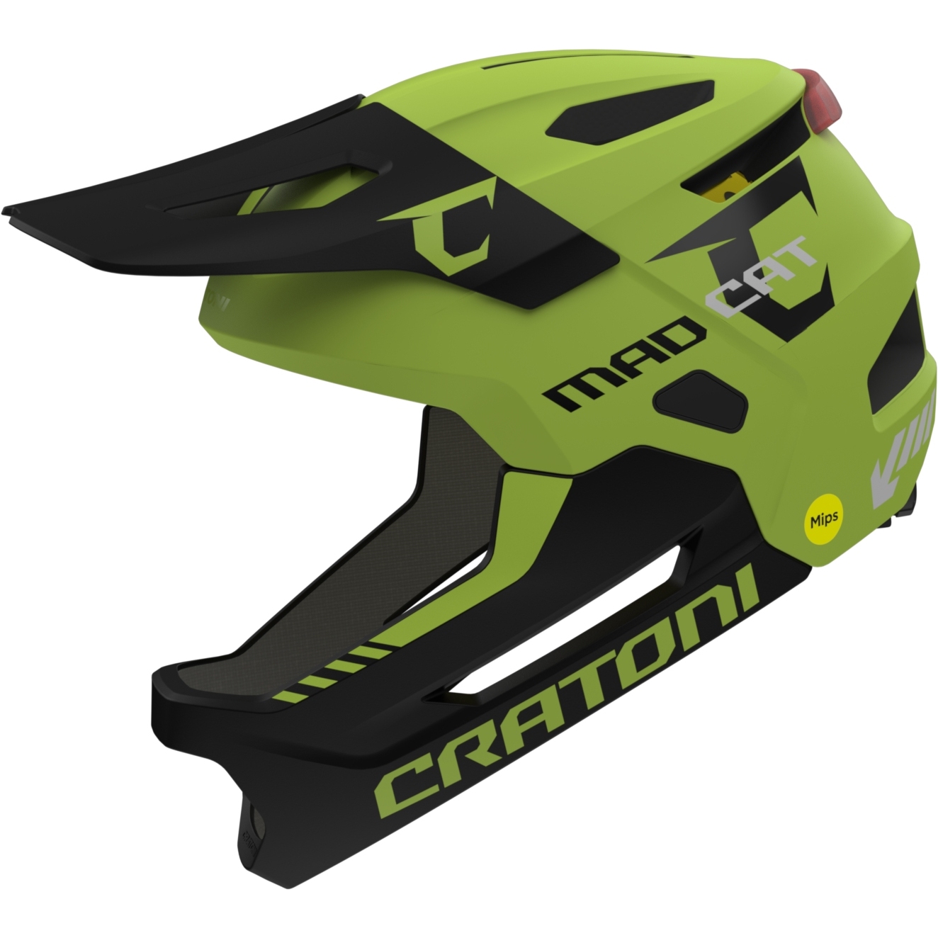 Produktbild von CRATONI MadCat MIPS Fahrradhelm Kinder - lime-black matt