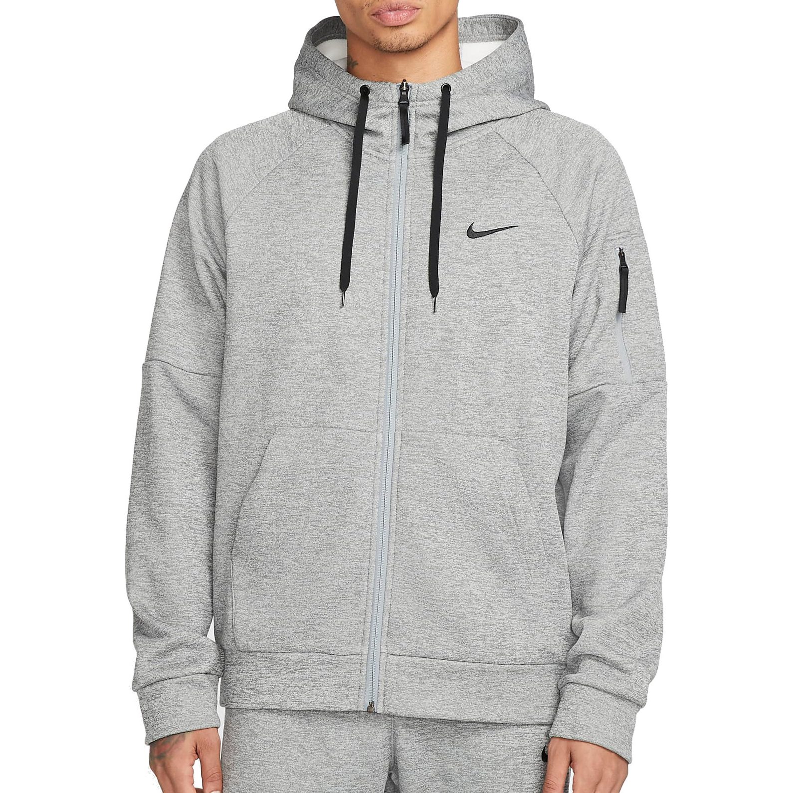 Immagine di Nike Giacca con capucha Uomo - Thermo-FIT Fitness - dark grey heather/particle grey/black DQ4830-063