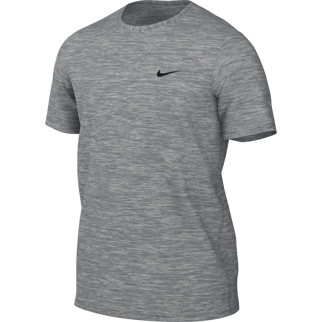 Picture of Nike Dri-FIT UV Hyverse Short-Sleeve Fitness Top Men - smoke grey/heather/black DV9839-097