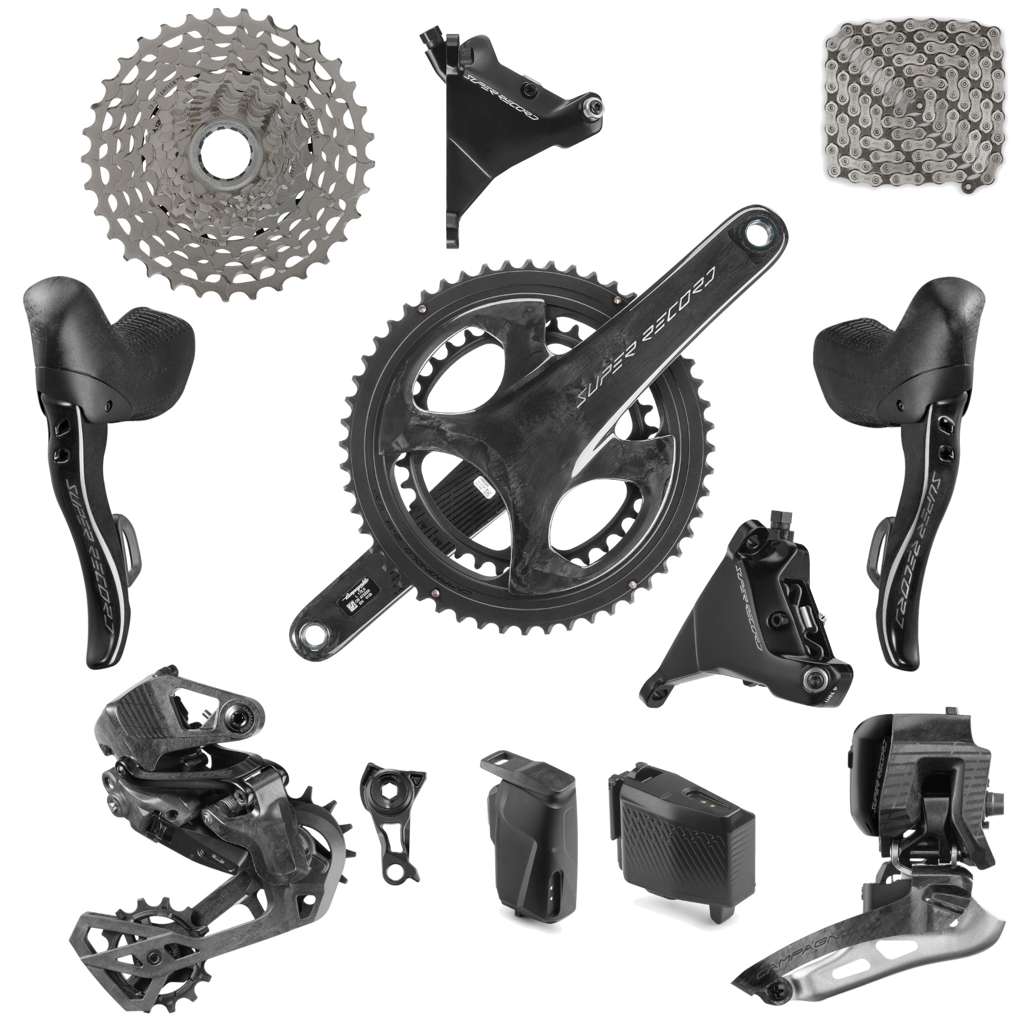 Bild von Campagnolo Super Record 13 WRL Schaltgruppe - 2x13-fach | Direct Mount / UDH Road | 160mm Hydraulische Scheibenbremse | Flat Mount