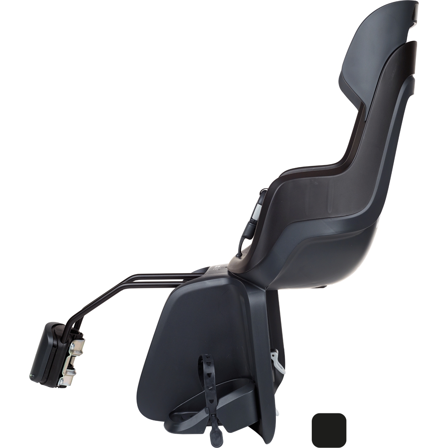Bobike GO Child Bike Seat - Frame Mount - Urban Black | BIKE24