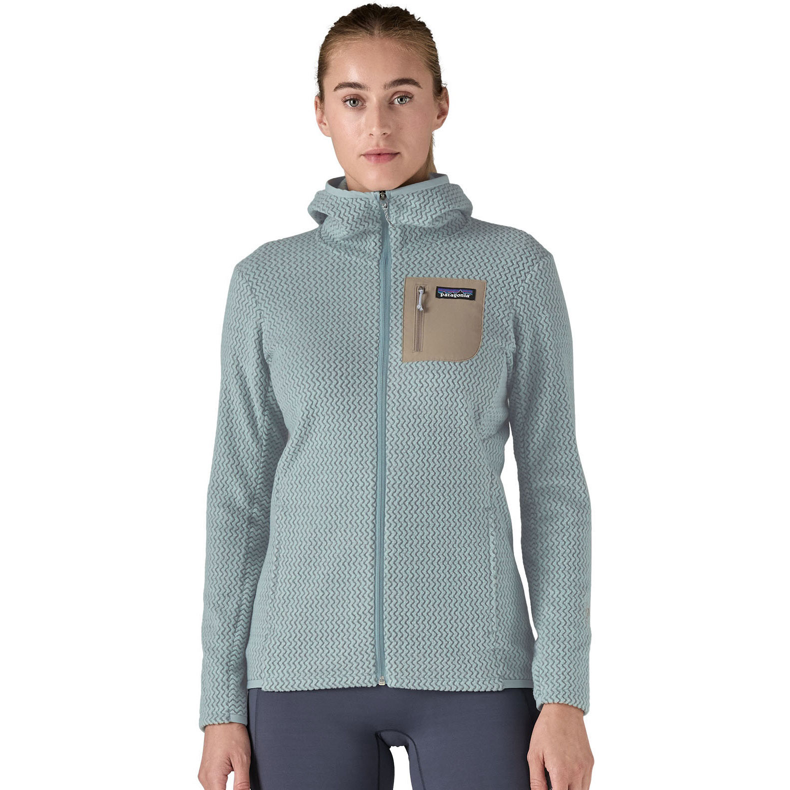 Productfoto van Patagonia R1 Air Full-Zip Hoody Fleece Jas Dames - Thermal Blue