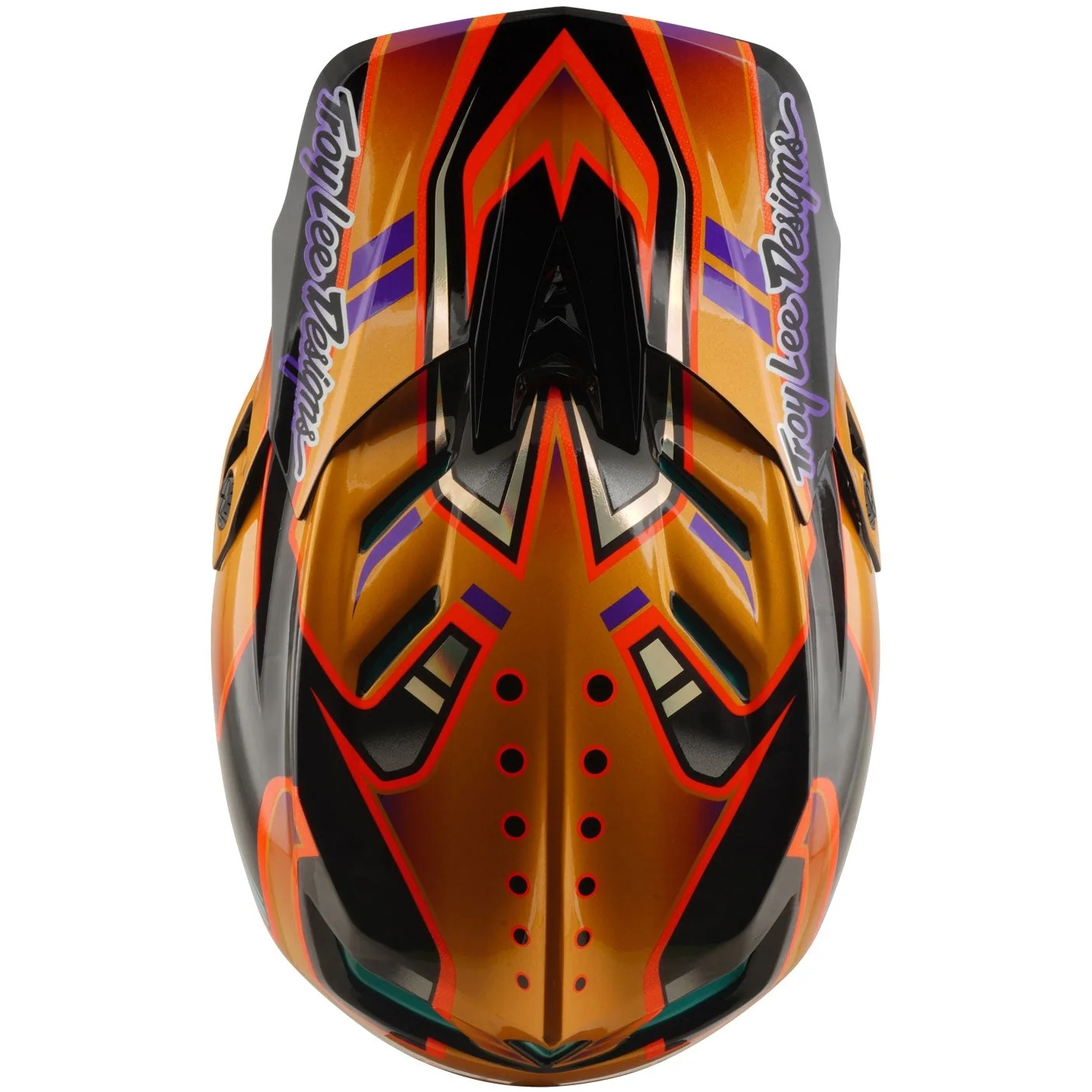 Troy Lee Designs D4 Carbon MIPS Helmet - Crest Gold | BIKE24
