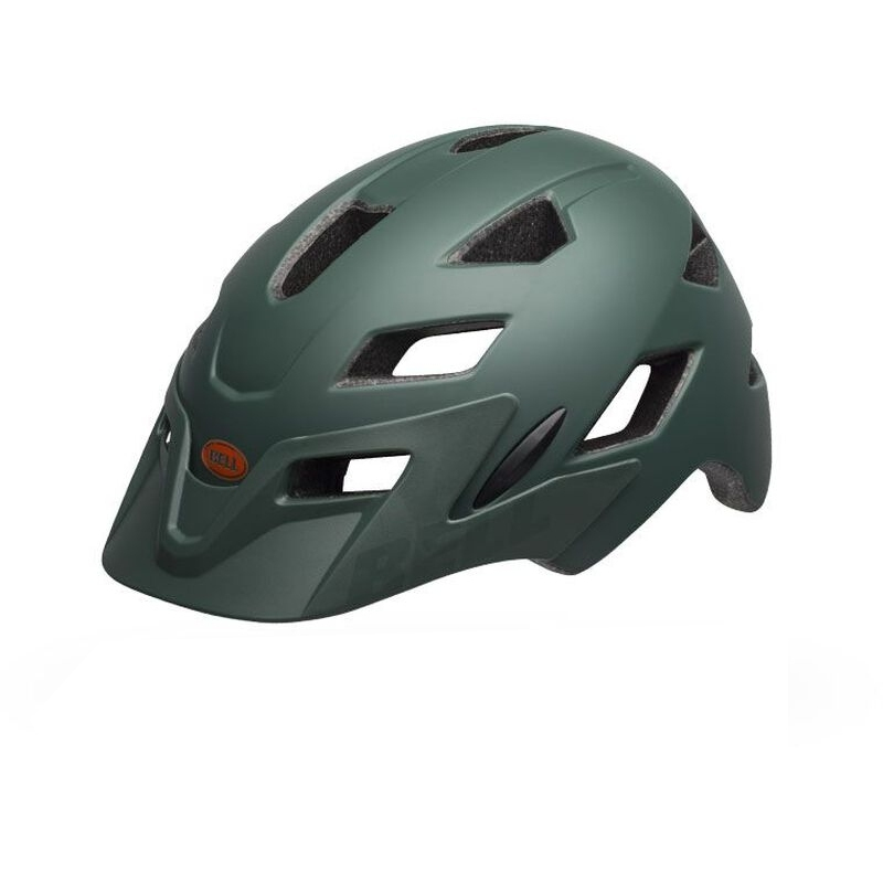 Picture of Bell Sidetrack Youth Helmet - matte dark green/orange