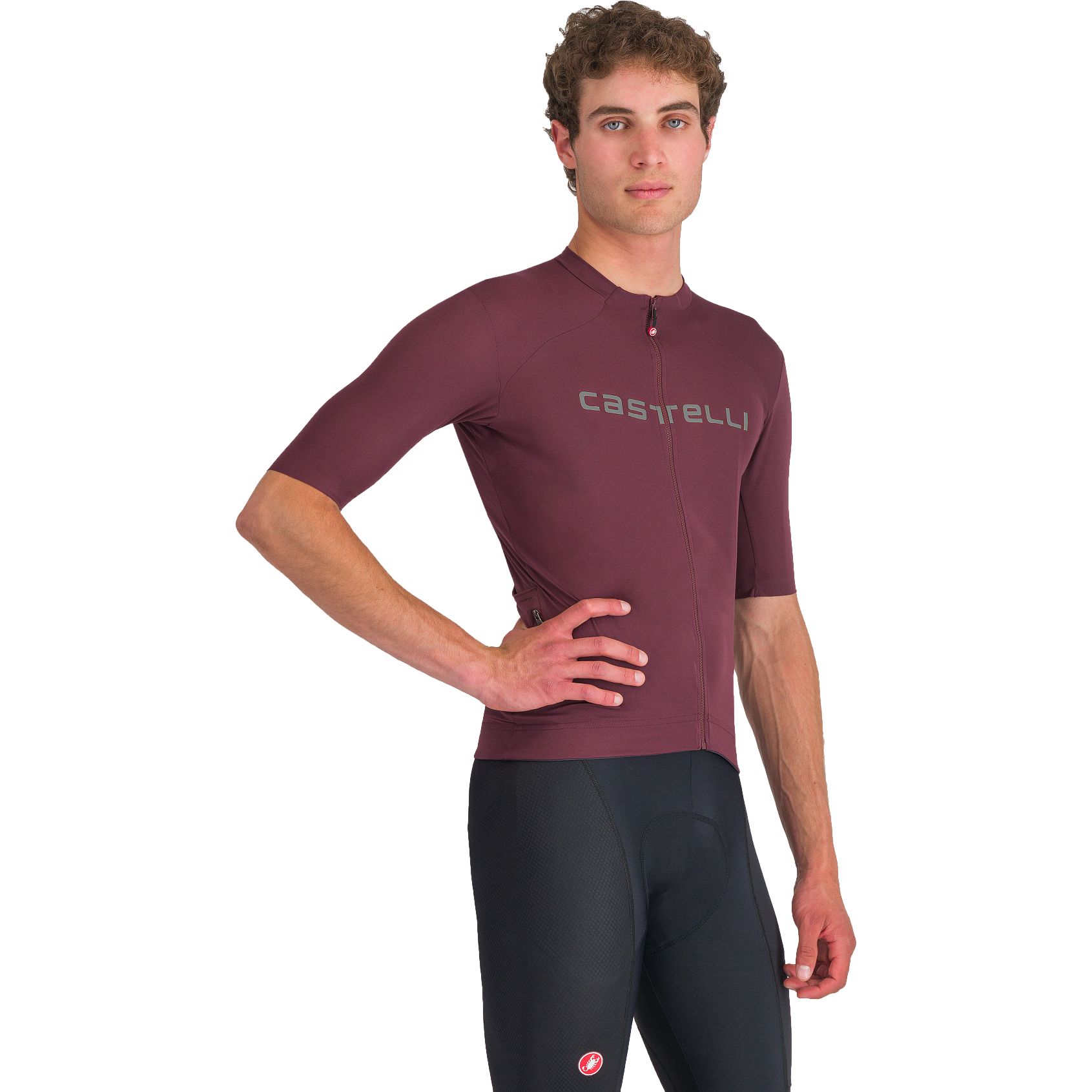 Produktbild von Castelli Prologo Lite Kurzarmtrikot Herren - deep bordeaux/silver grey 625