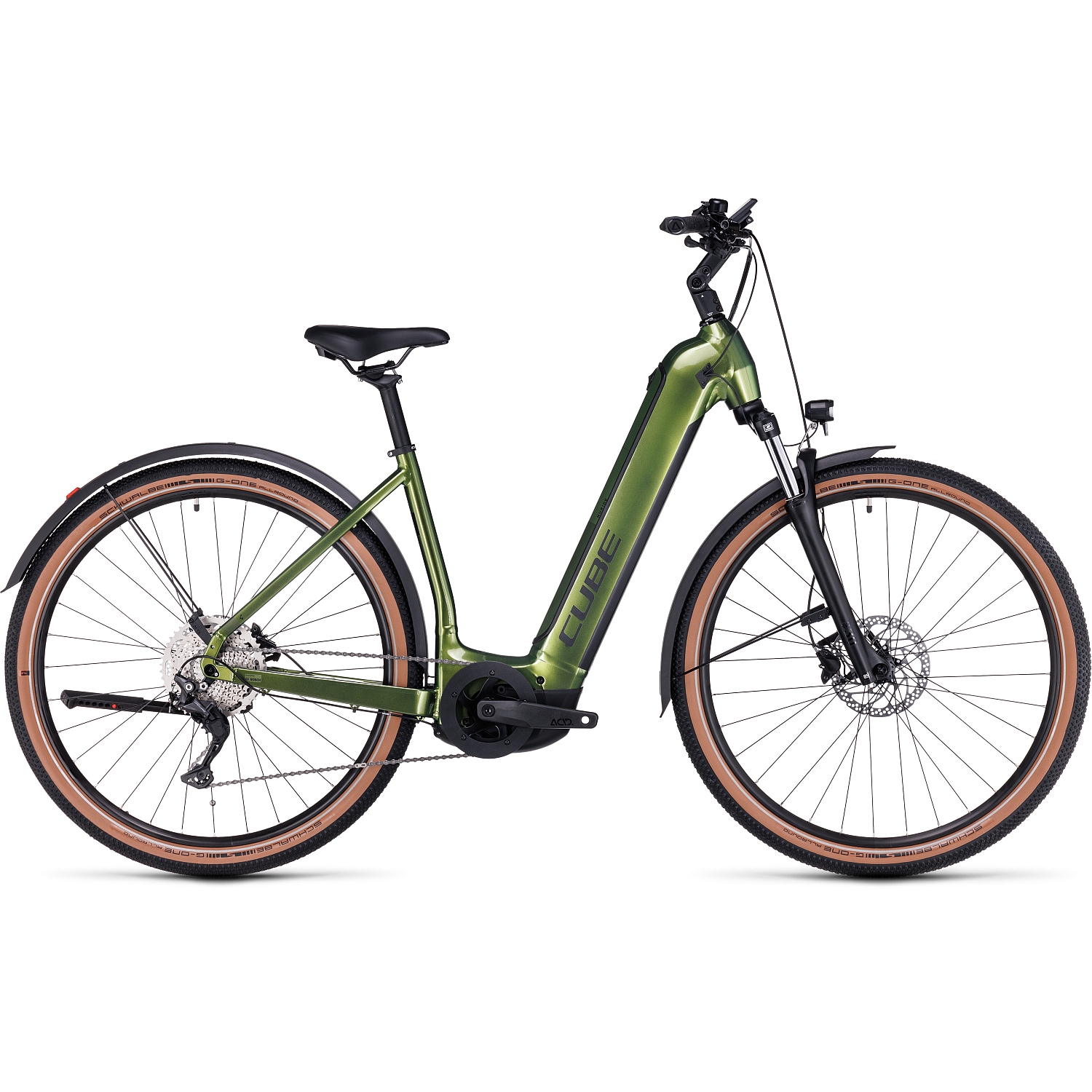 Immagine prodotto da CUBE Bicicletta Elettrica Easy Entry - NURIDE HYBRID Pro 750 Allroad - 2023 - shinymoss / black