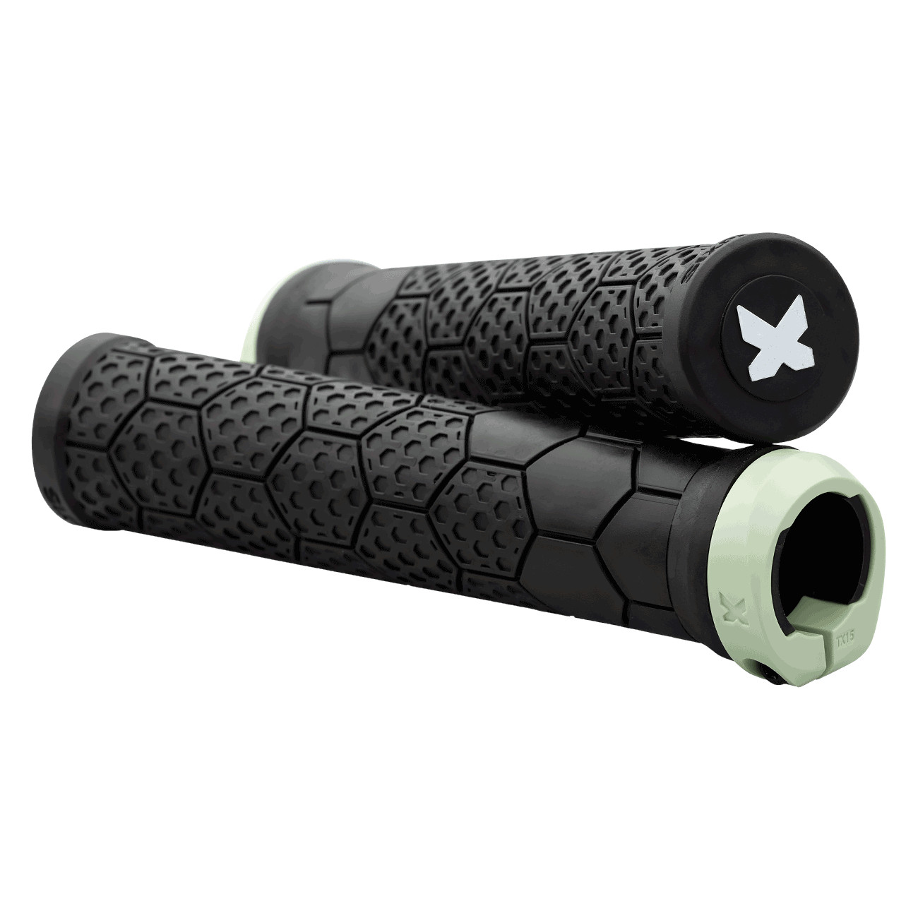 Picture of Sixpack Z-Trix PA Lock-On Handlebar Grips - Smoked green