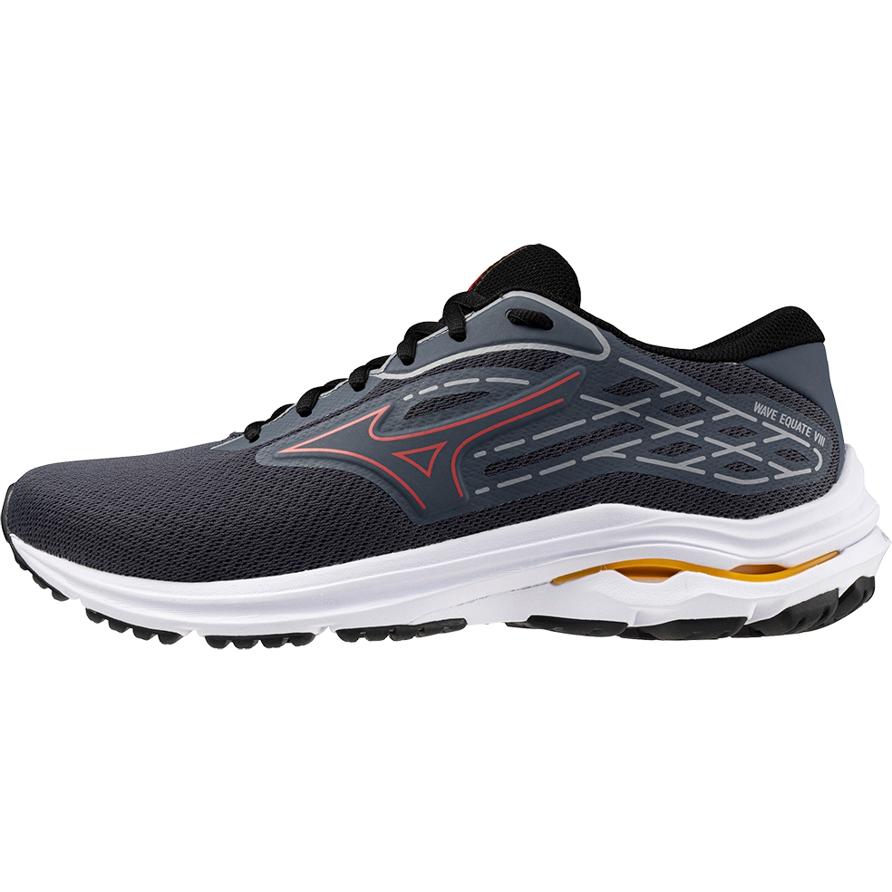 Picture of Mizuno Wave Equate 8 Running Shoes Men - Turbulence / Cayenne / Black