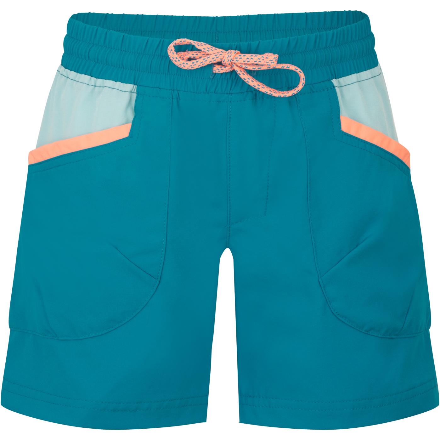 Produktbild von Trollkids Senja Shorts Mädchen - Harbor Blue/Aqua Haze/Mellow Peach