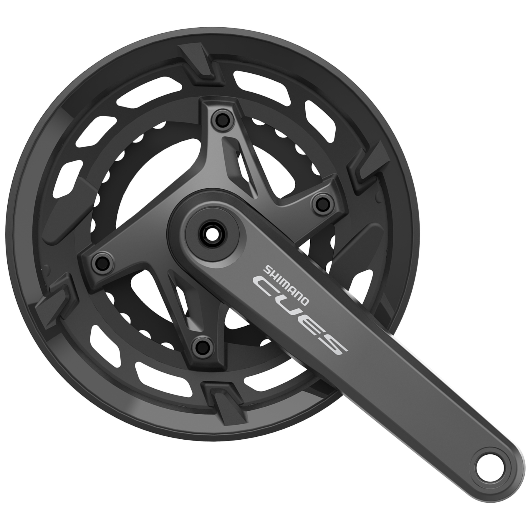 Foto de Shimano Juego de Biela - CUES FC-U6000-2 - 9/10 Velocidades - con Protector de Cadena