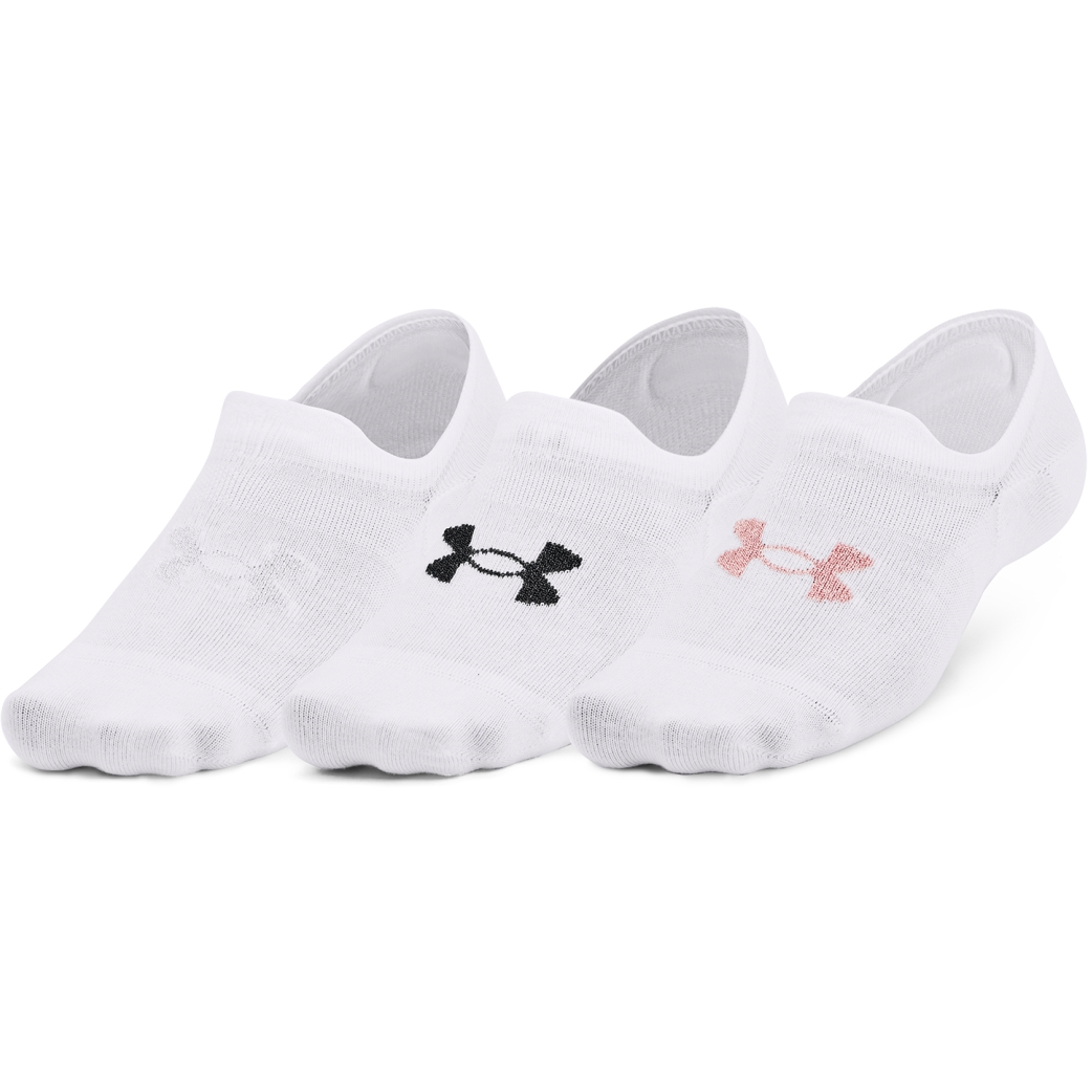 Picture of Under Armour UA Ultra Lo 3-Pack Socks - White/White/Retro Pink