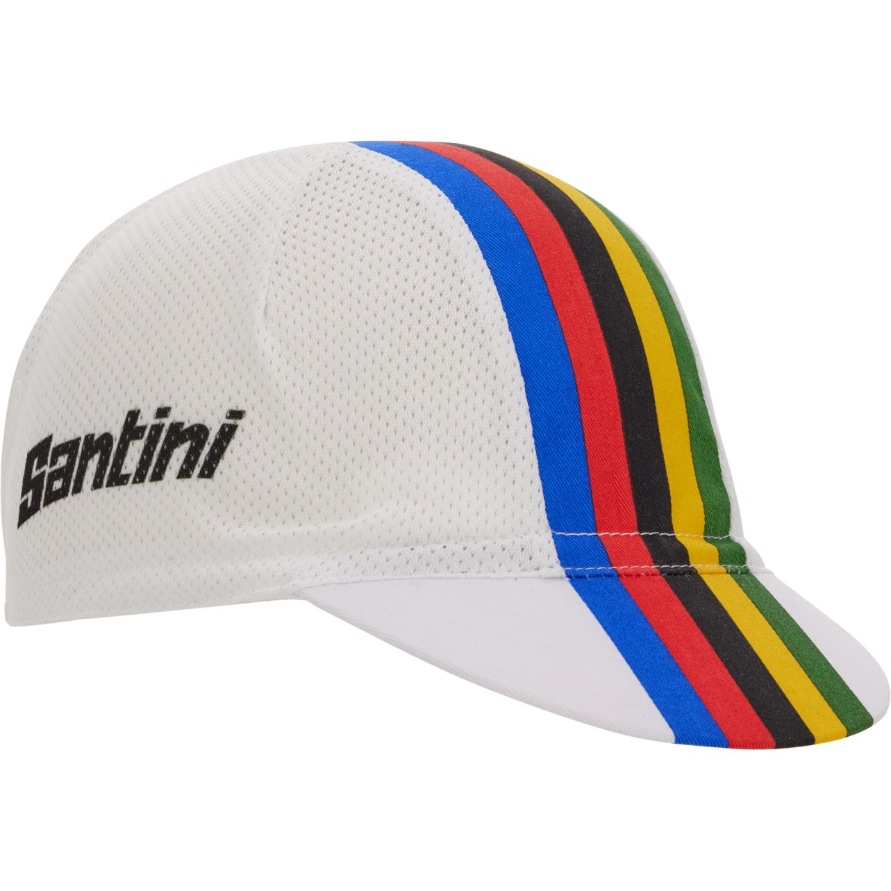 Produktbild von Santini UCI World Champion Radmütze RE460NETWC - white BI