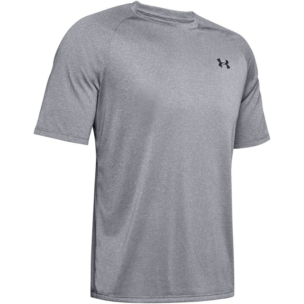 Picture of Under Armour Men&#039;s UA Tech™ 2.0 Textured Short Sleeve T-Shirt - Pitch Gray / Black