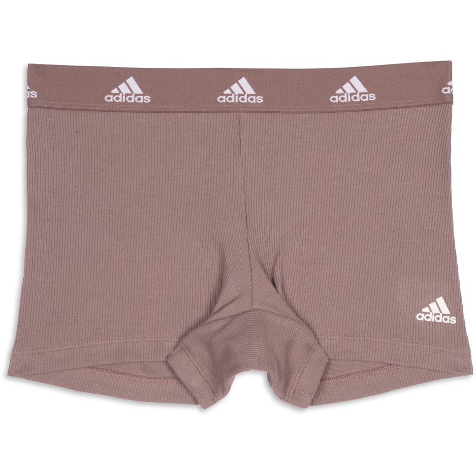 adidas Sports Underwear Rib 2x2 Cotton Boxer Shorts Women - 523 - wonder  clay