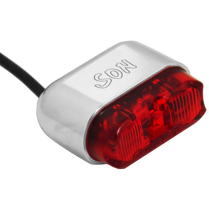Picture of SON Rear Light for Mudguard Mounting - polished/red