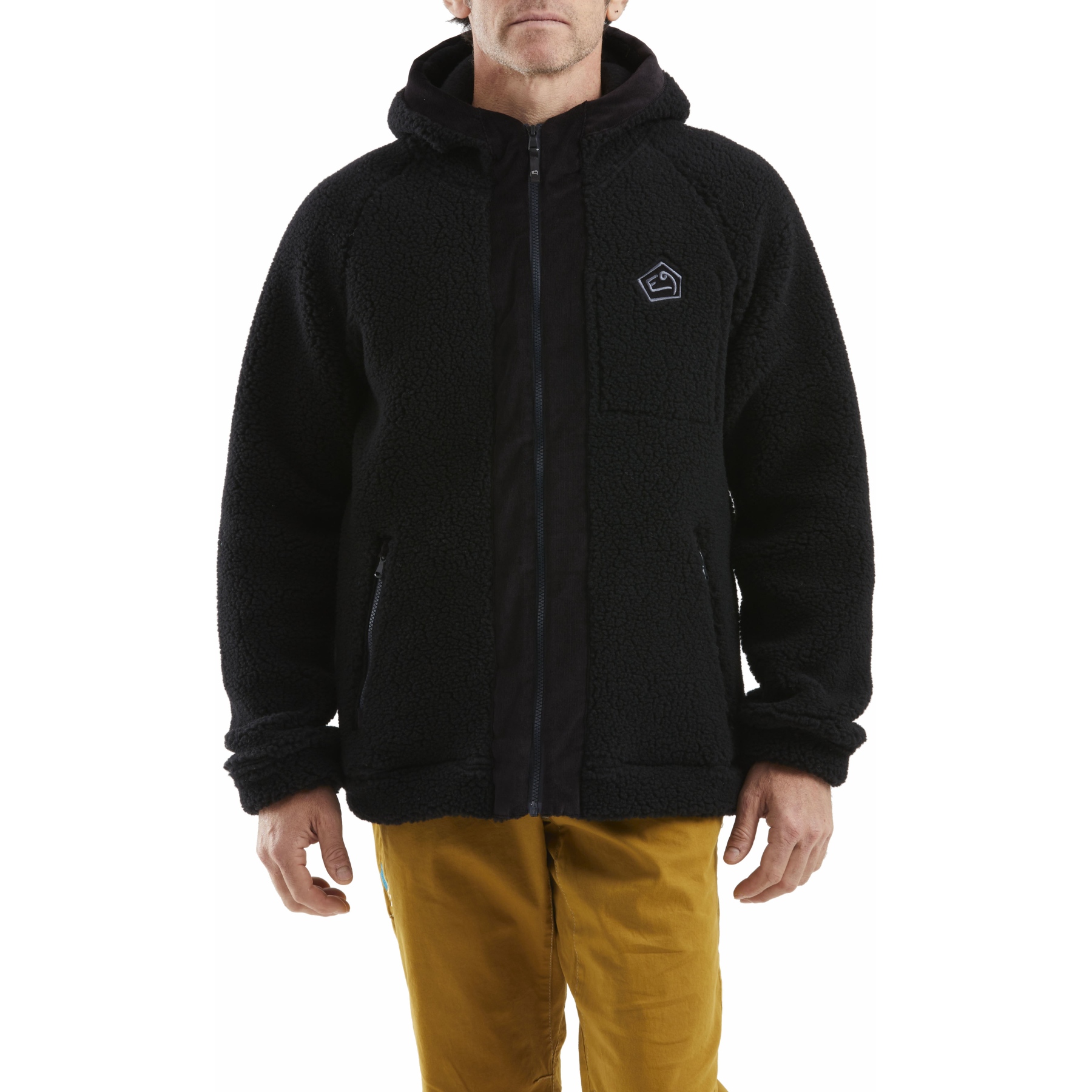 Veste Polaire Eddie Bauer Homme Taille L - Noire, Lourde, Fermeture éclair, Très Bon état Occasion