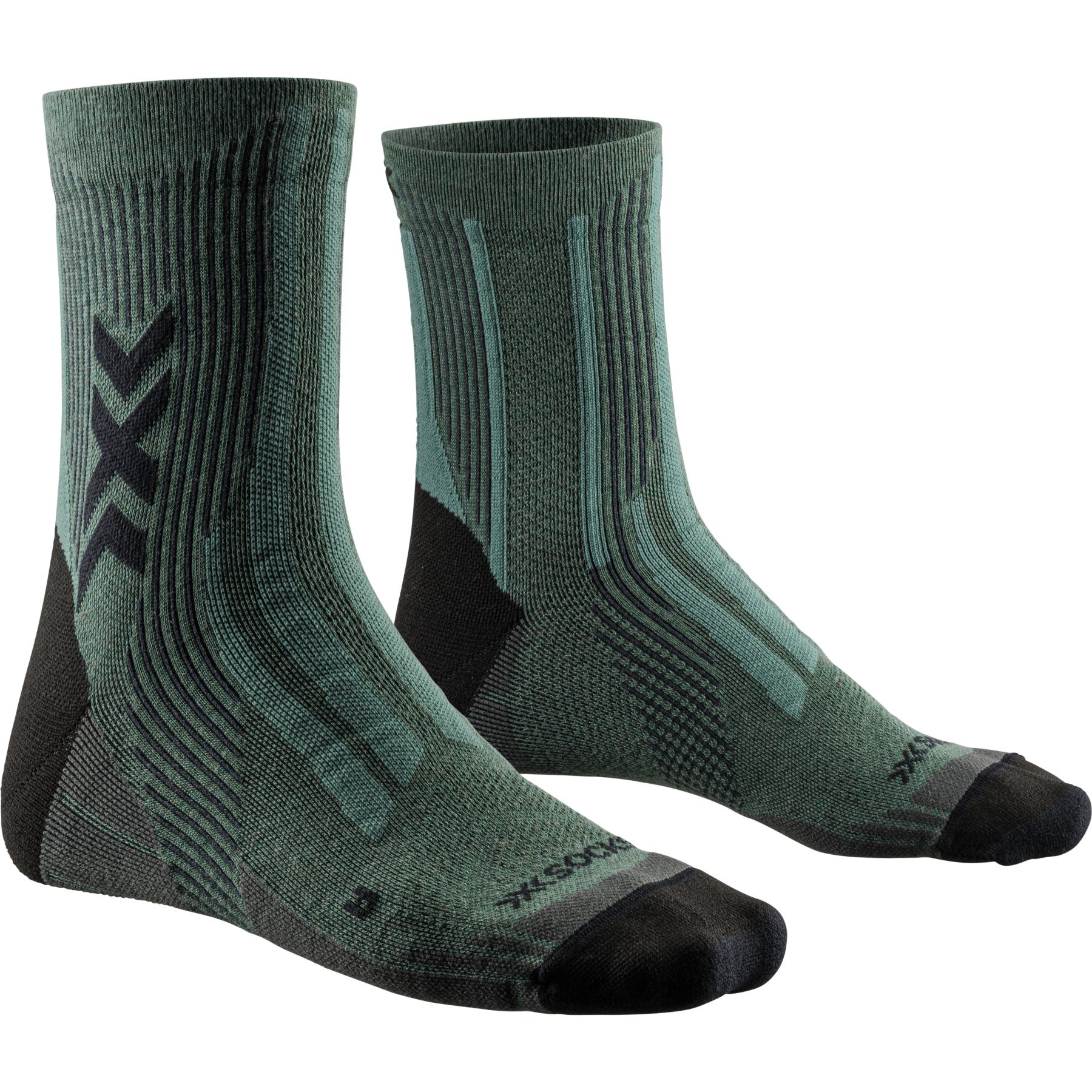 Picture of X-Socks Hike Perform Natural Ankle Socks - dark sage/black