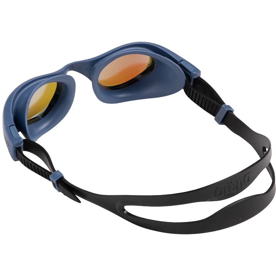  Arena The One - Gafas de natación unisex para adultos, para  hombres y mujeres, ajuste hermético, sellos a prueba de órbita, lente de  espejo con revestimiento antivaho. Azul gris/azul negro 