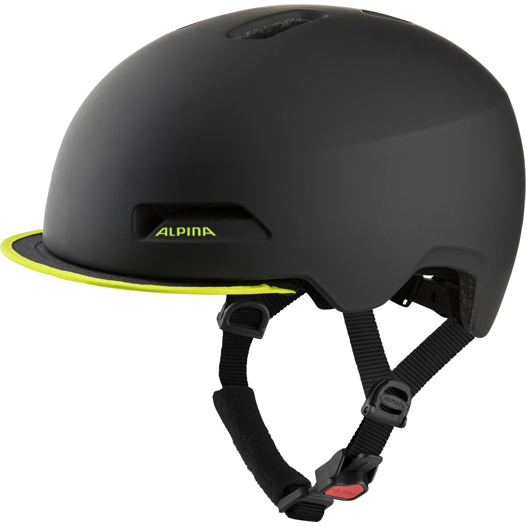 Picture of Alpina Brooklyn Bike Helmet - black-neon yellow matt