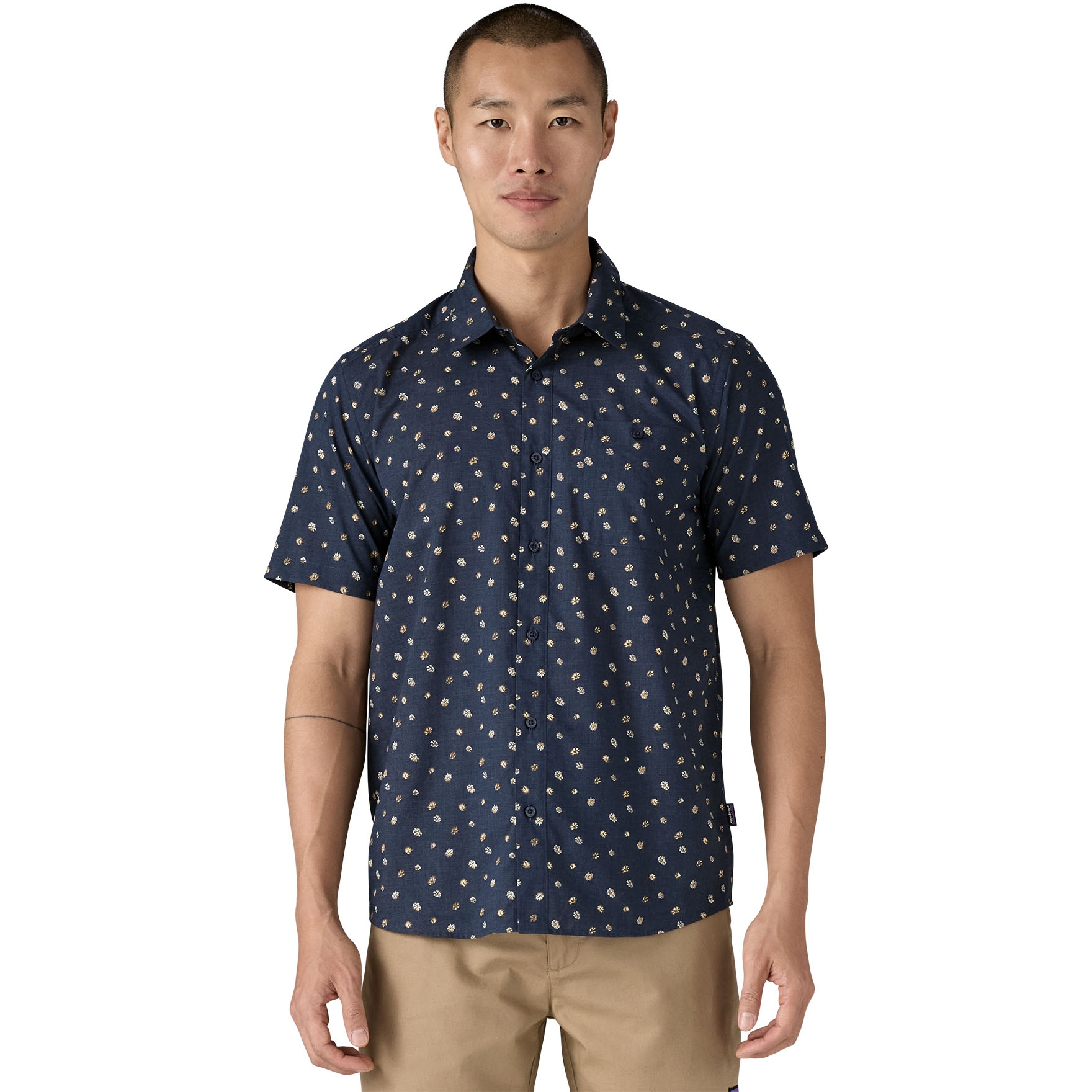 Picture of Patagonia Go To Shirt Men - Blossoms: New Navy