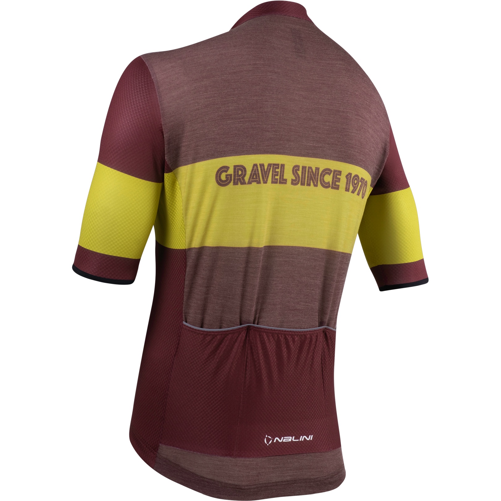 Nalini Maglia a Maniche Corte Uomo - Wool Zip - bordeaux 4150 - BIKE24