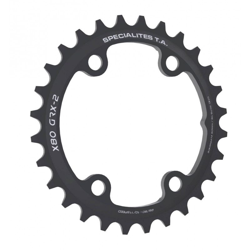 Picture of TA Specialites X80 GRX-2 Gravel Chain Ring - 4-Arm - black