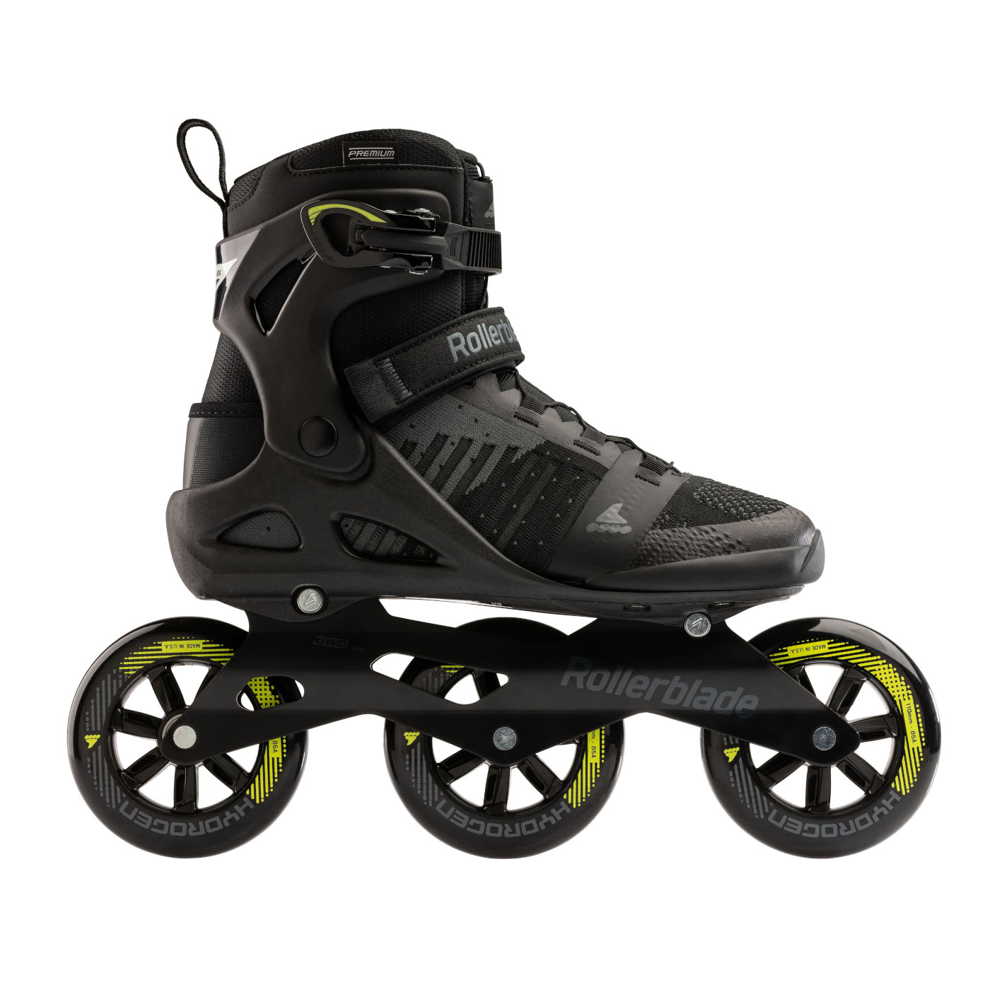 Image of Rollerblade Macroblade 110 3WD - Men Fitness Inline Skates - black/lime