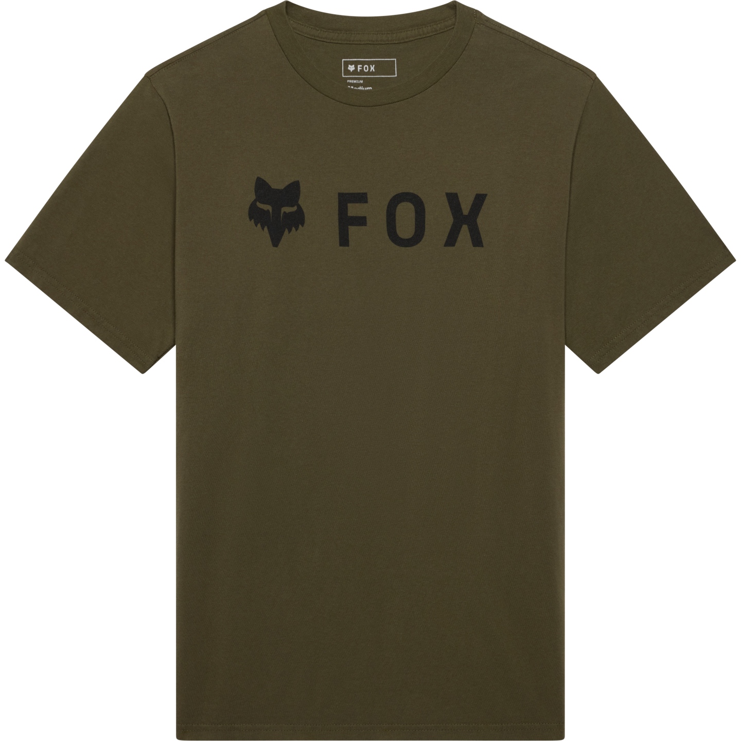Мужская оригинальная футболка с коротким рукавом FOX Absolute 195 - оливково-зеленая olive