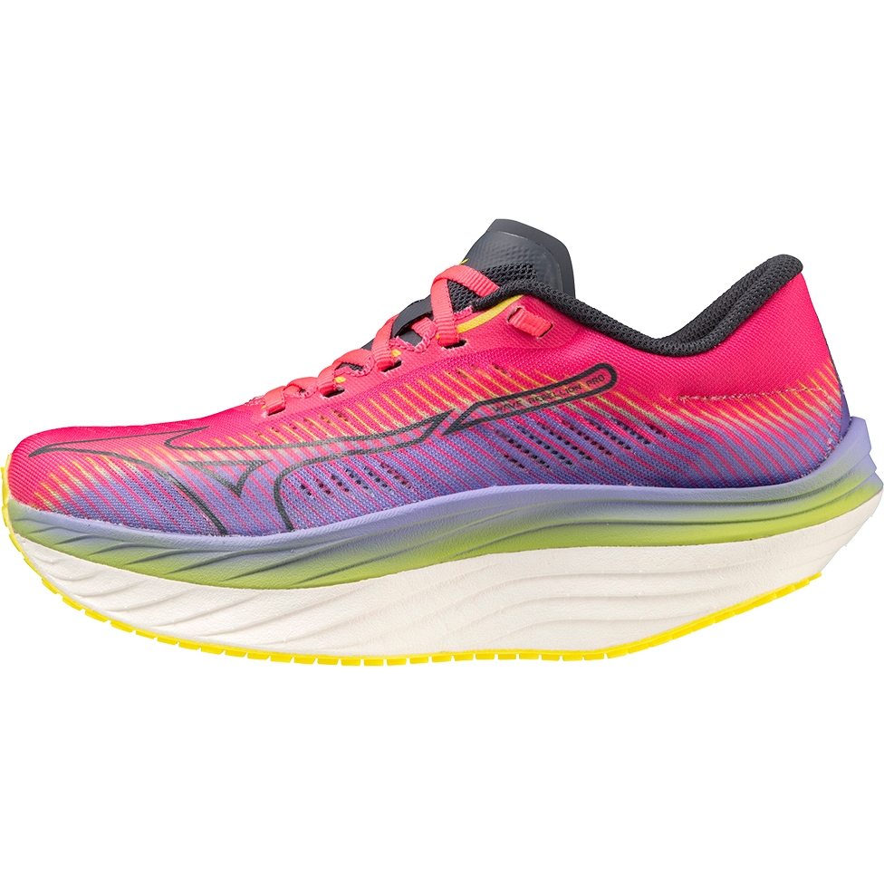 Picture of Mizuno Wave Rebellion Pro Running Shoes Women - High-Vis Pink / Ombre Blue / Purple Punch