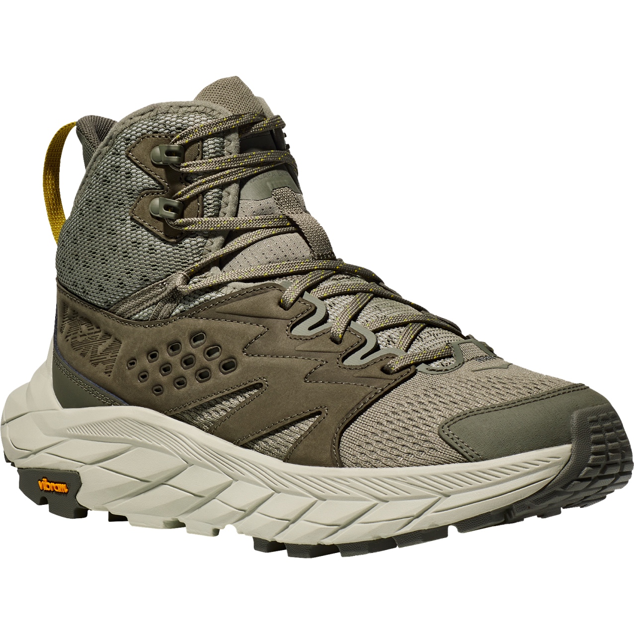 Picture of Hoka Anacapa Breeze Mid Hiking Shoes Men - olive haze / celadon tint