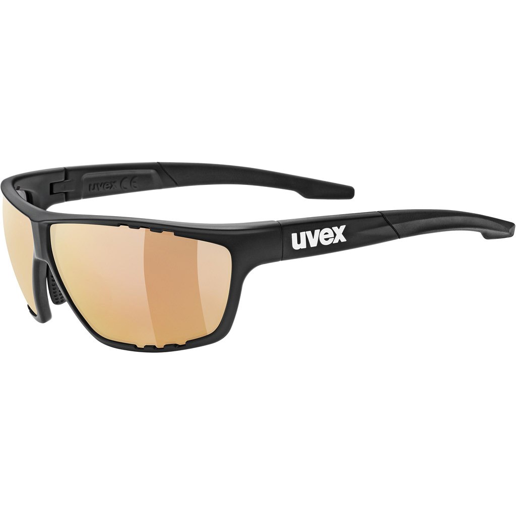 Uvex Sportstyle 114 Occhiali Da Sole Unisex - Specchio Rosso/Arancio/Clear, Per Atleti