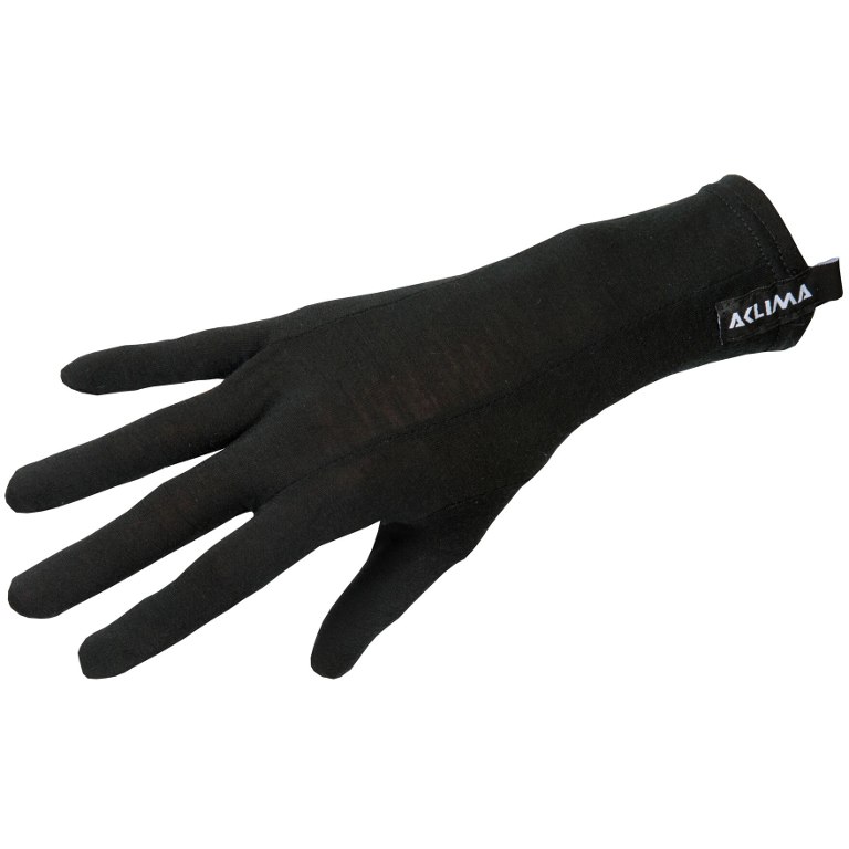 Image of Aclima Lightwool Liner Gloves - jet black