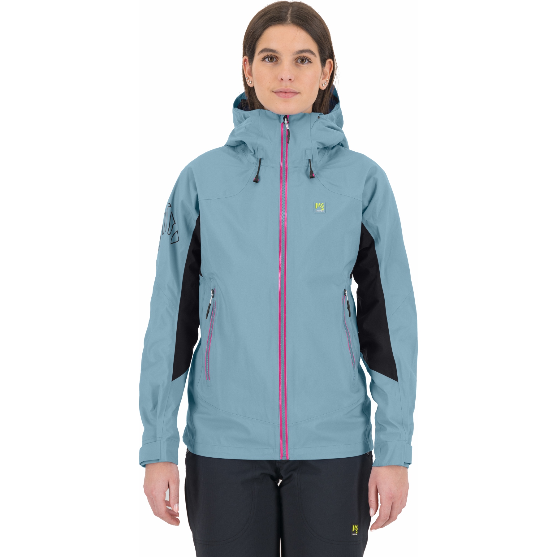 Veste Softshell Karpos Femme Grise Taille S – Avec Capuche, Imperméable