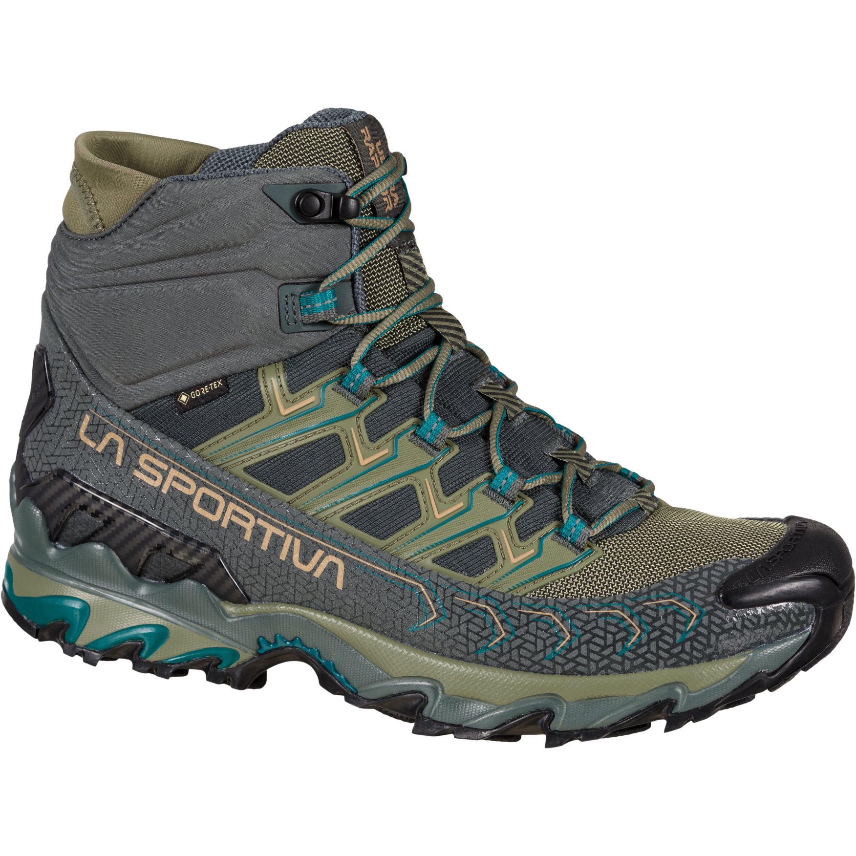 Picture of La Sportiva Ultra Raptor II Mid GTX Hiking Shoes - Charcoal/Lichen
