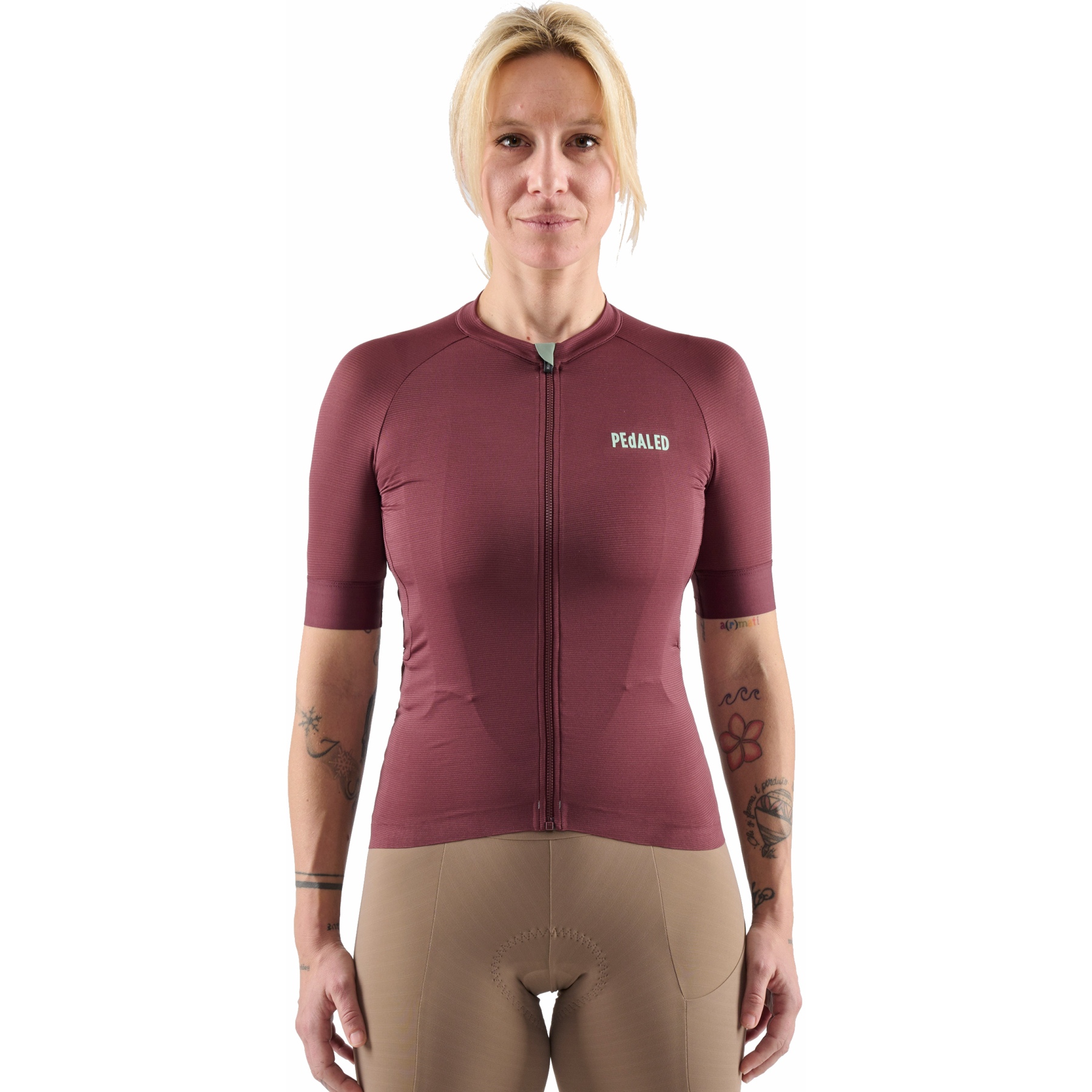 Picture of PEdALED E. Lightweight Short Sleeve Jersey Women - Burgundy