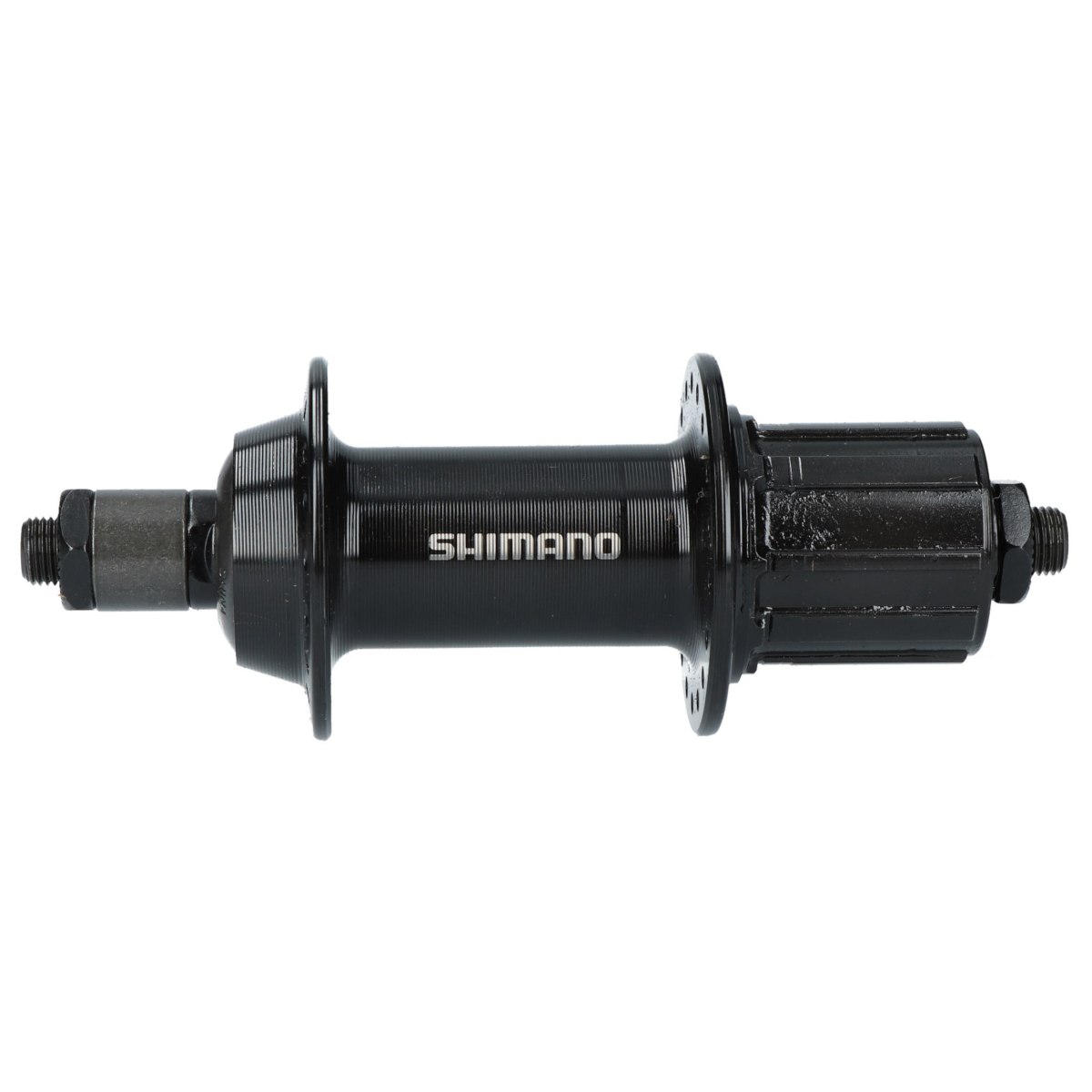 Produktbild von Shimano Tourney FH-TY500-7-QR Hinterradnabe - Felgenbremse - 7-fach - 10x135mm QR - schwarz