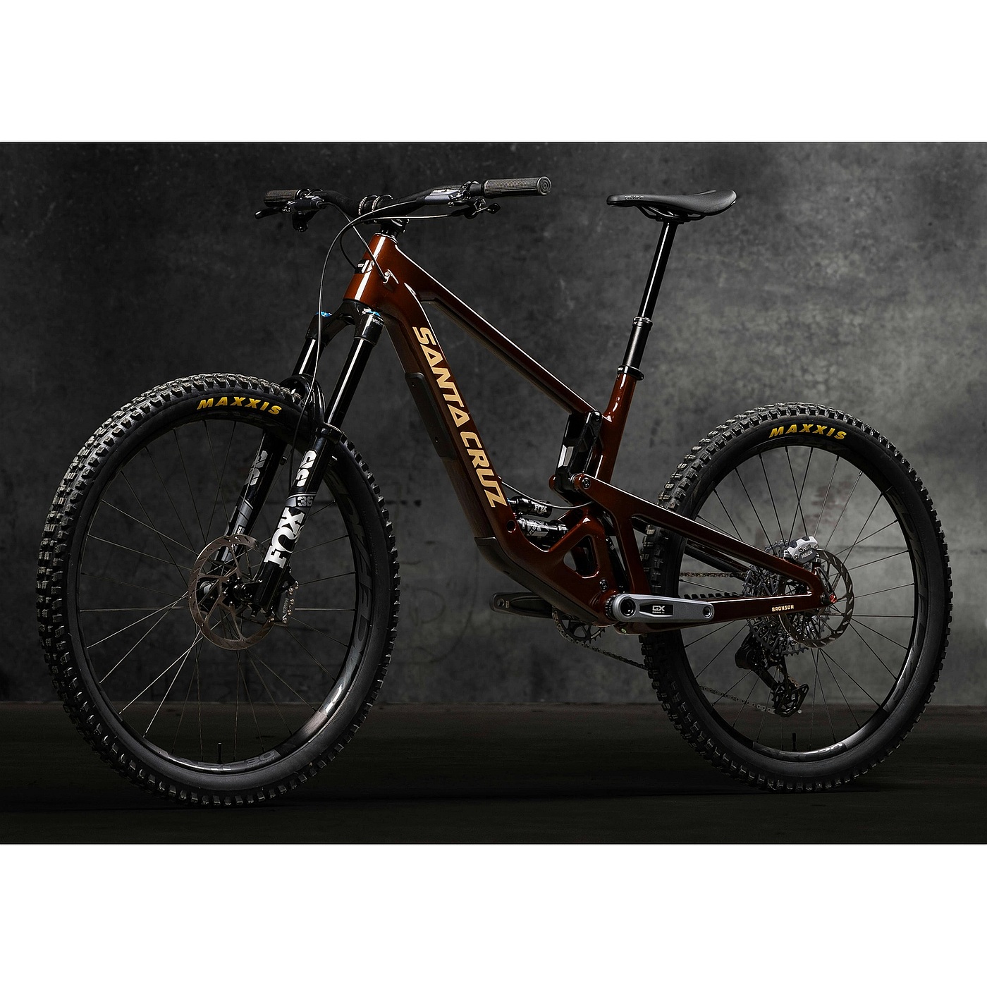 Santa Cruz BRONSON 5 C GX AXS MX Carbon Mountainbike 2025 Translucent Root Beer