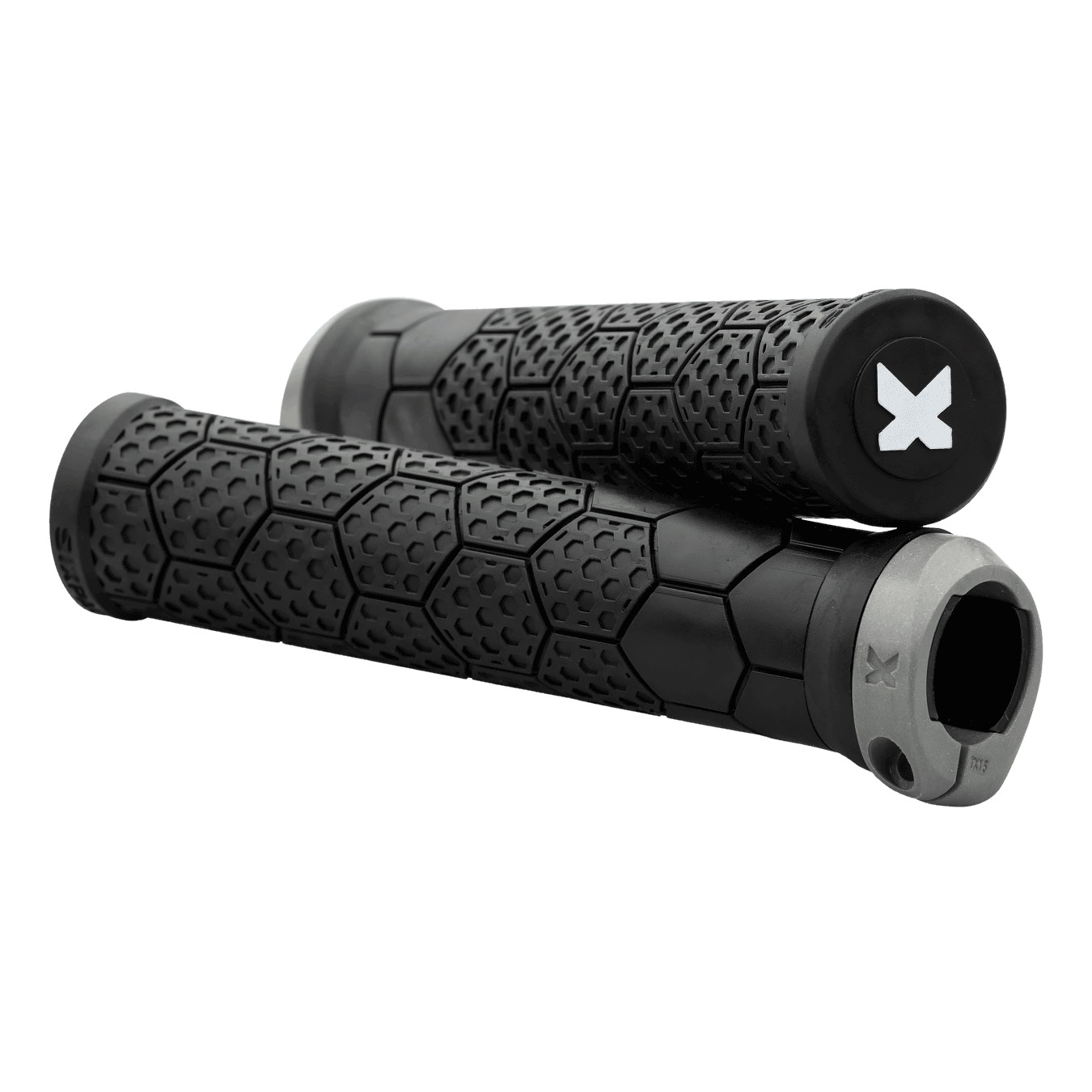 Picture of Sixpack Z-Trix PA Lock-On Handlebar Grips - Steel grey