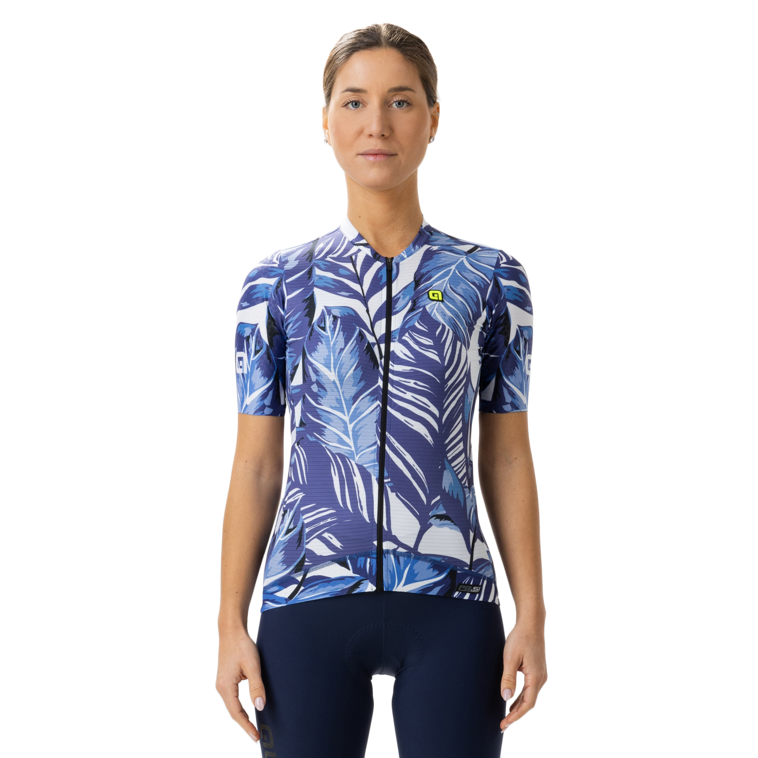 Ale PR S Leaf Short Sleeve Jersey Women blue BIKE24