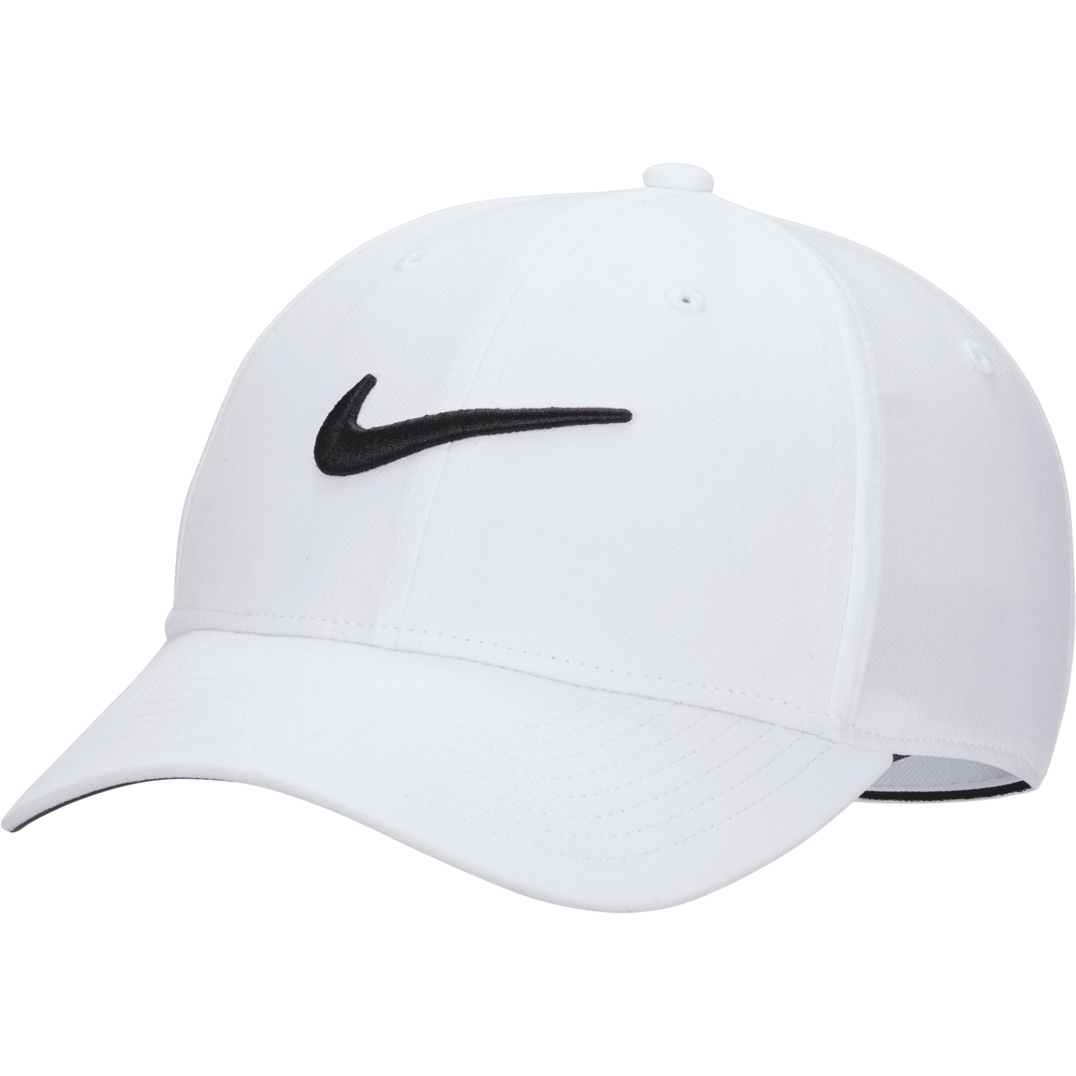 Кепка Nike Dri-FIT Club Swoosh - белый/черный FB5625-100