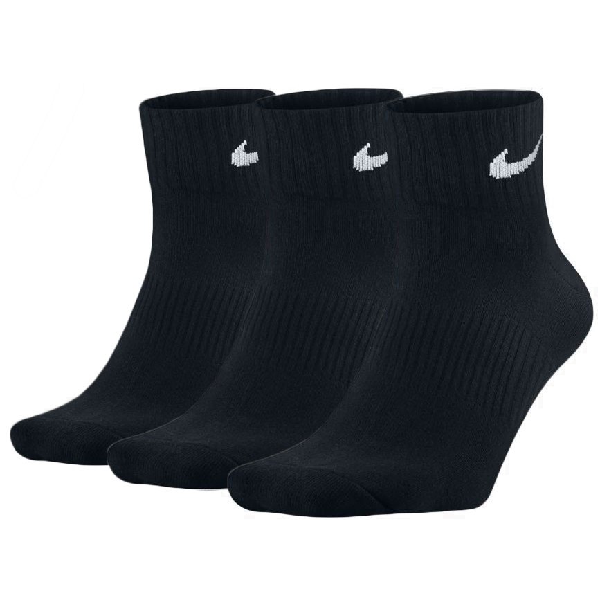 Produktbild von Nike Everyday Cushion Ankle Trainingssocken (3 Paar) - schwarz/weiß SX7667-010
